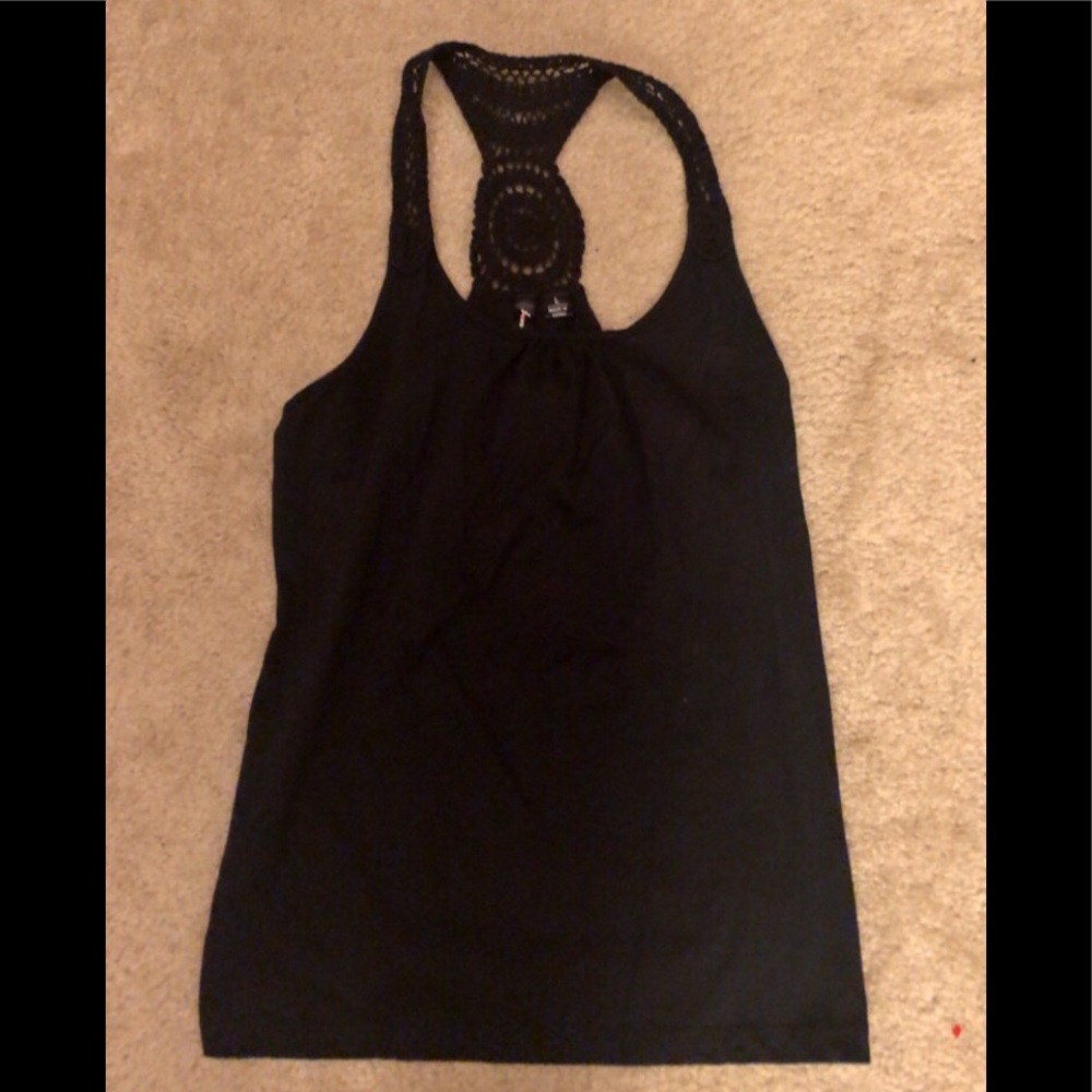 Black tank top
